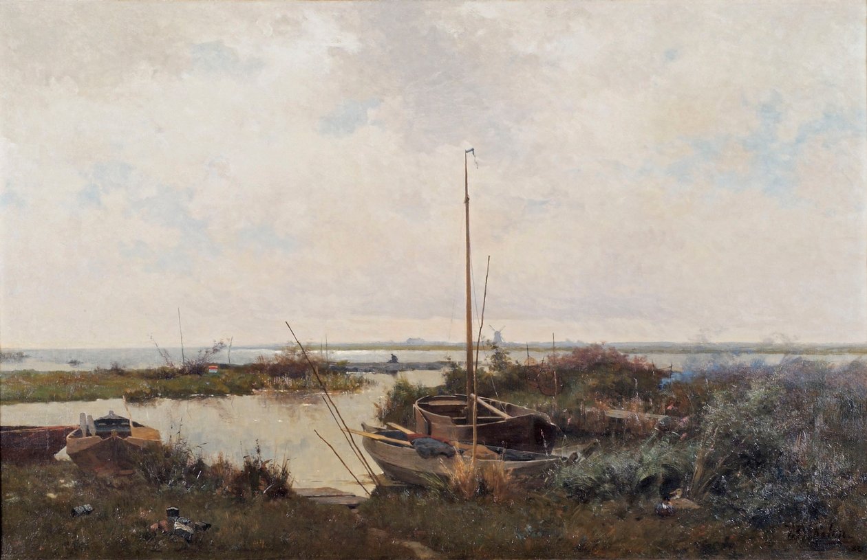 Elvelandskap, 1882. av Willem Bastiaan Tholen