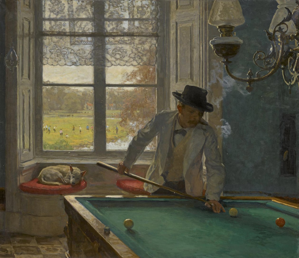 Biljardspilleren, 1896. av Willem Bastiaan Tholen