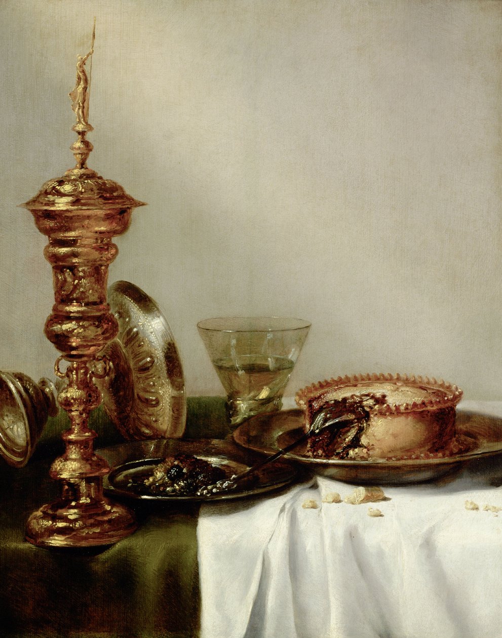 Dekket bord, 1634. av Willem Claesz. Heda