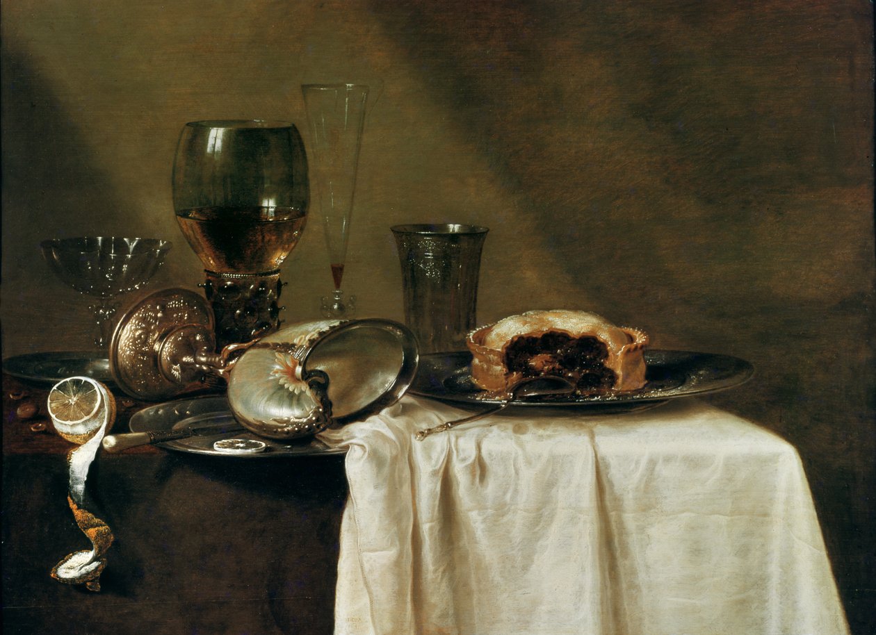 Solbærterten, 1635 av Willem Claesz. Heda