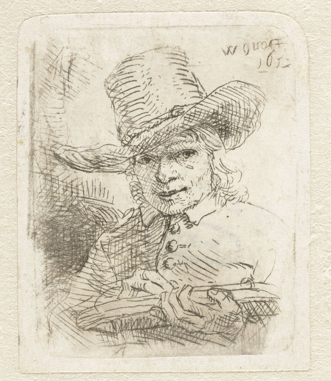 Selvportrett av Willem Drost