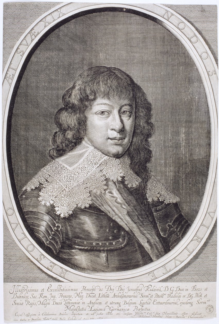 Janusz Radziwill (1612-55) 1633 av Willem Hondius