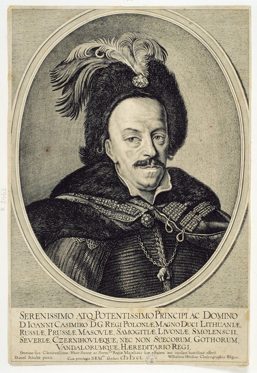 John Kazimir Vasa (1609-72) 1650 av Willem Hondius