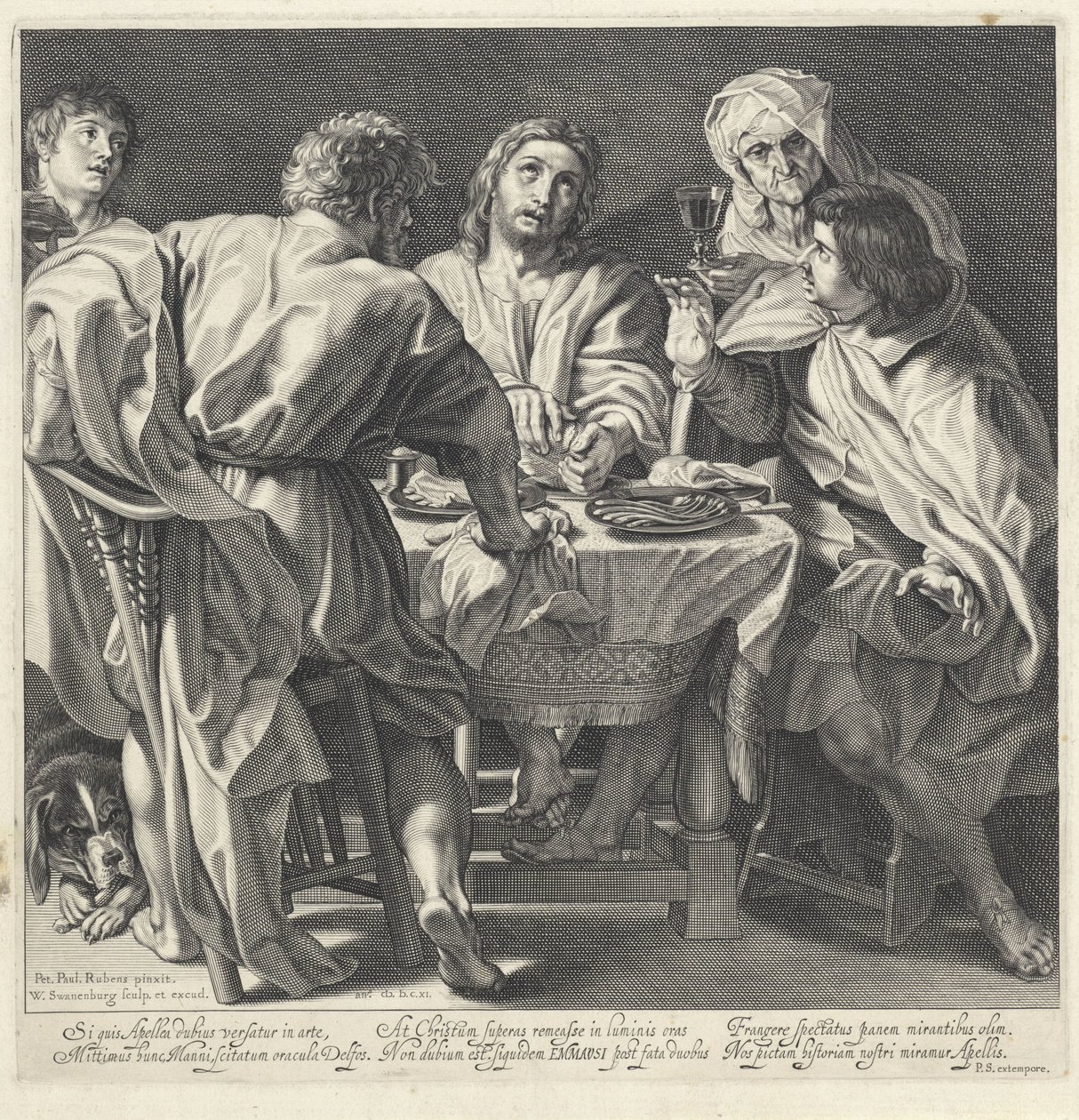 Måltid i Emmaus av Willem Isaacsz. van Swanenburg