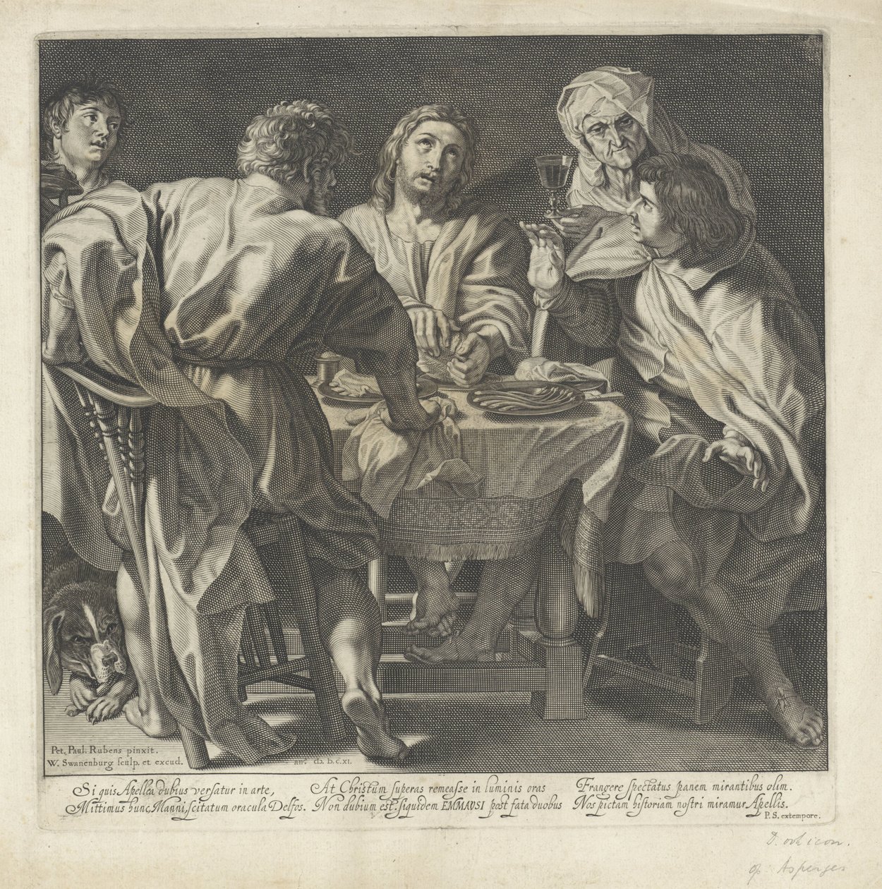 Måltid i Emmaus av Willem Isaacsz. van Swanenburg