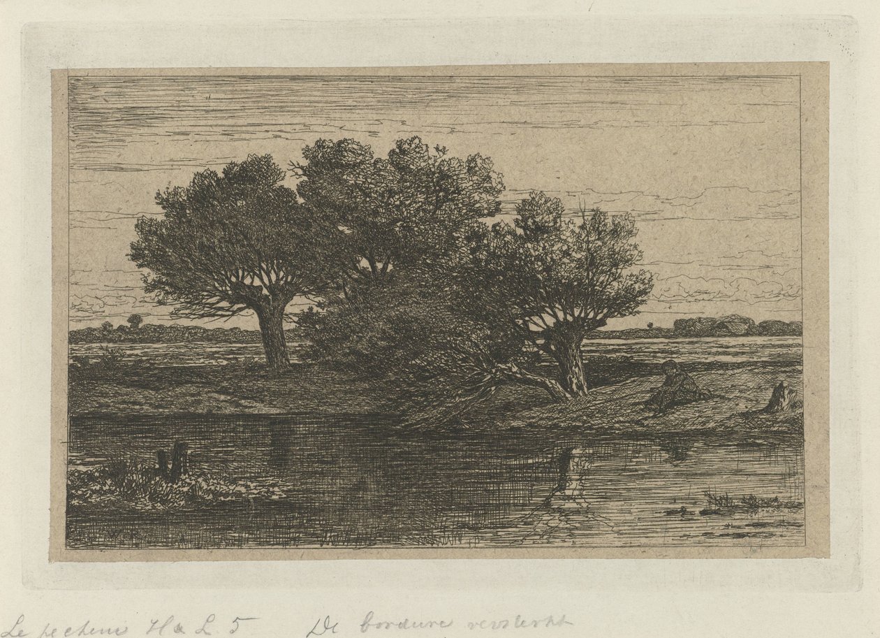 Fisker ved fjellvidgene av Willem Roelofs (I)