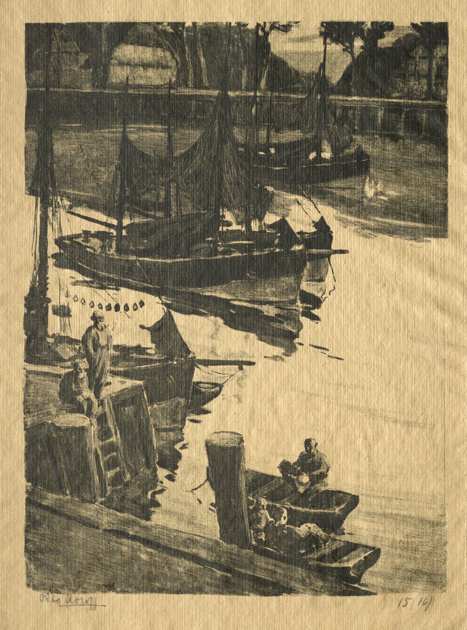 The Wharf av Willem Roelofs