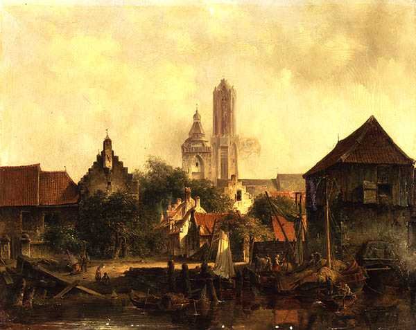 Utsikt over Utrecht av Willem Roelofs