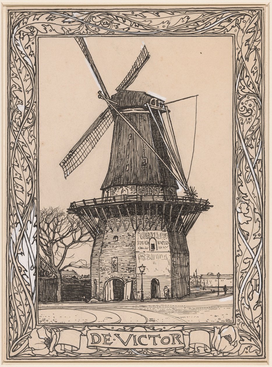 De Victor, vindmølle i Amsterdam av Willem Wenckebach