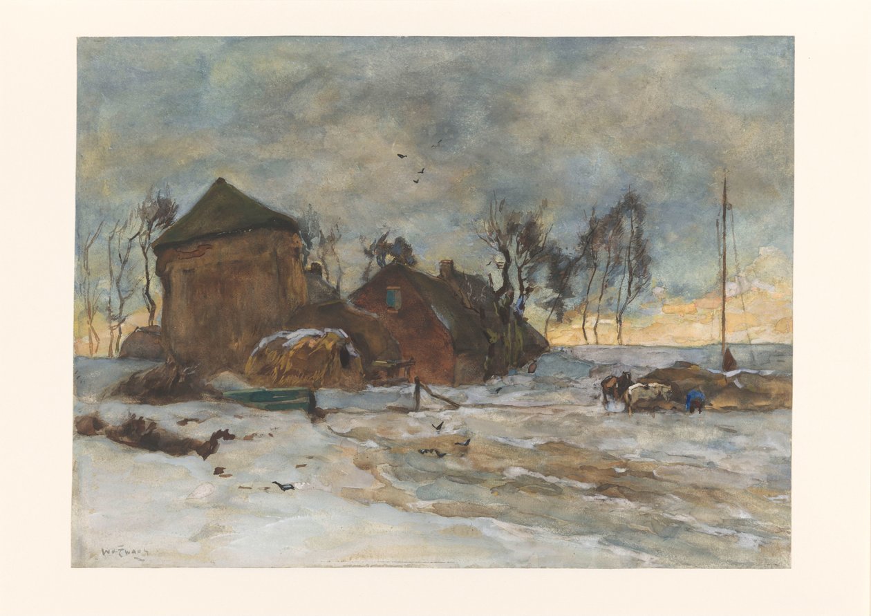 vinterlandskap av Willem de Zwart