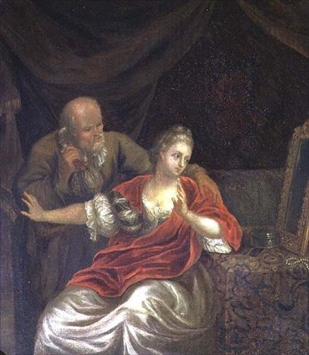 Et tilbud avvist av Willem van (after) Mieris