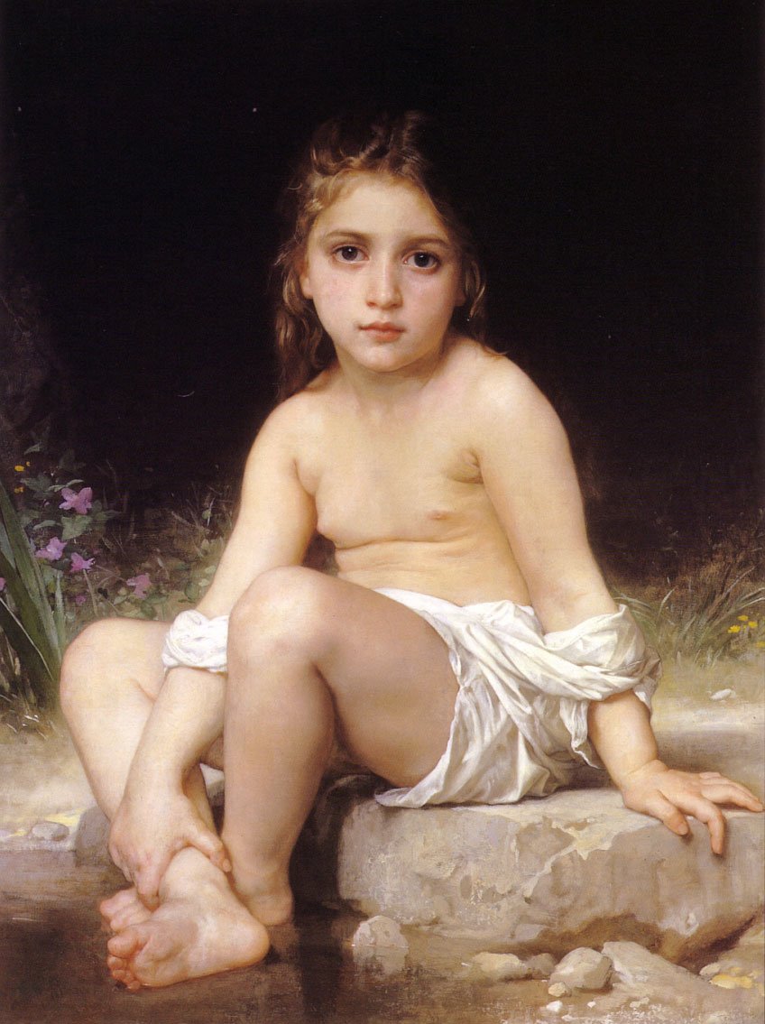 Barn på Bath av William Adolphe Bouguereau