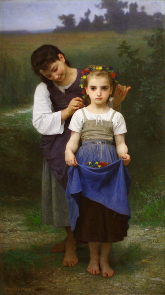 Blomsterkrone av William Adolphe Bouguereau
