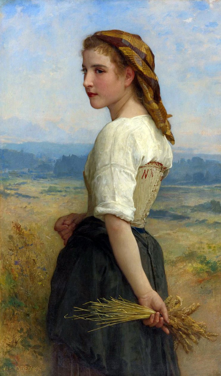 Gleaner (1894) av William Adolphe Bouguereau