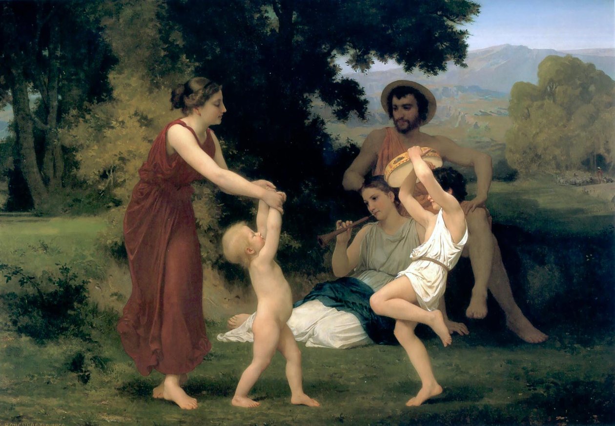 Den pastorale omsorgen for fritid av William Adolphe Bouguereau