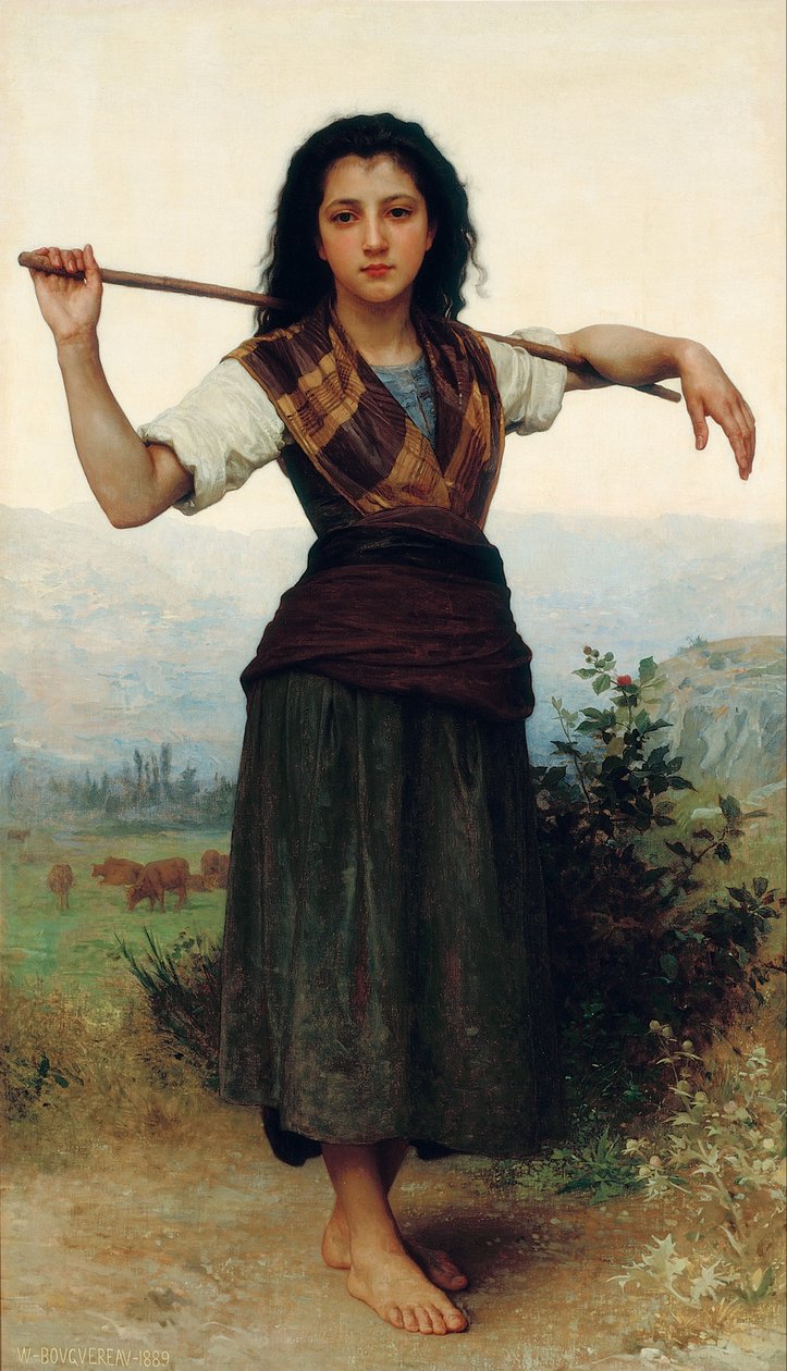 Den lille hyrden av William Adolphe Bouguereau