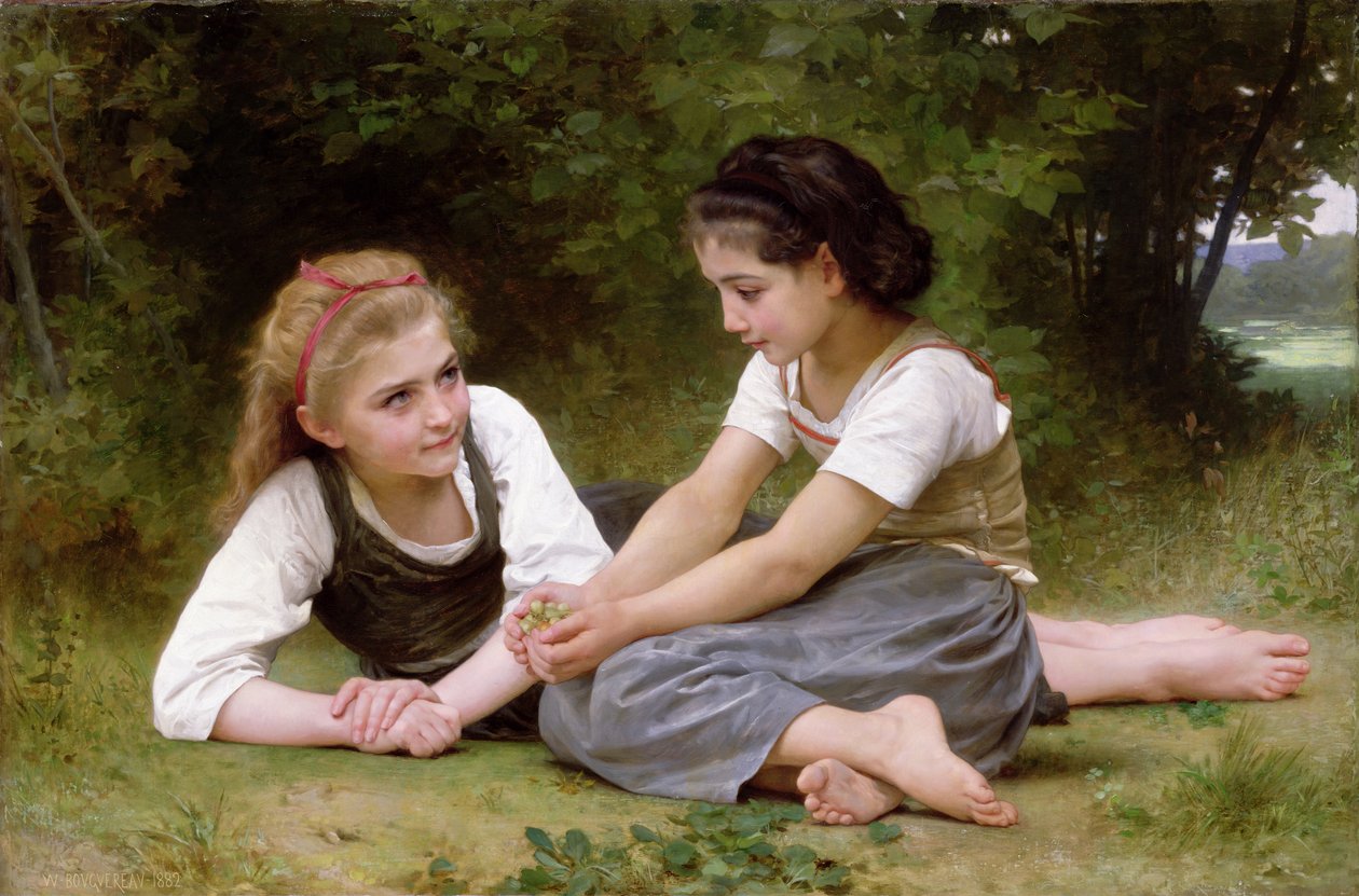 The Nut Gatherers, 1882 av William Adolphe Bouguereau