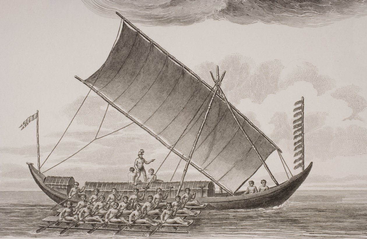 En karacore fra Borneo, gravert av Thomas Milton (1743-1827) 1820 av William Anderson