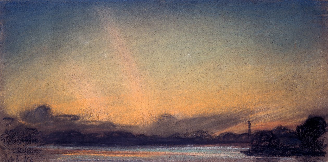 Solnedgang, 4. september 1885 av William Ascroft