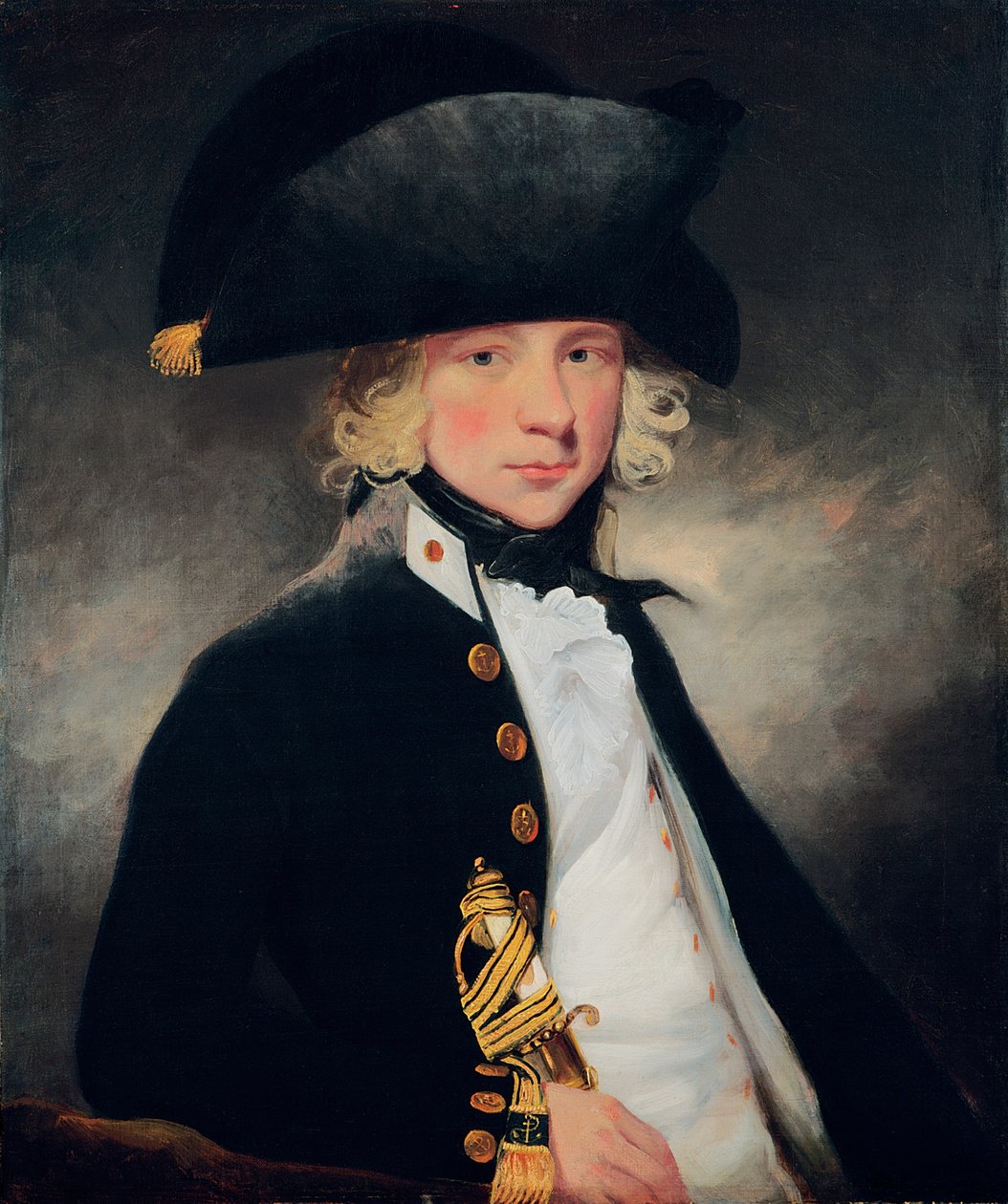 Portrett av en ung midtskipsmann, ca. 1796 av William Beechey