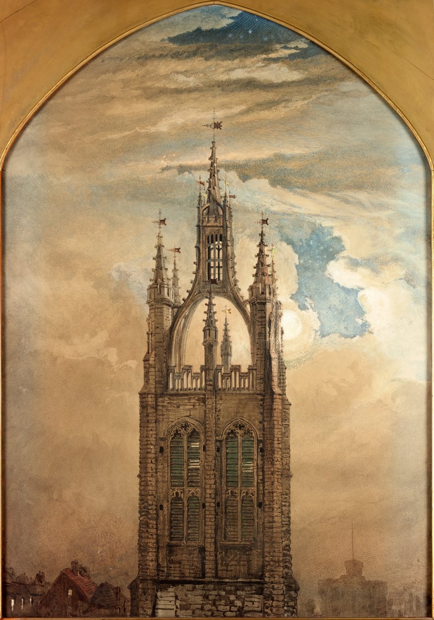 The Spire of St Nicholas, Newcastle upon Tyne (kroppsfarge) av William Bell Scott