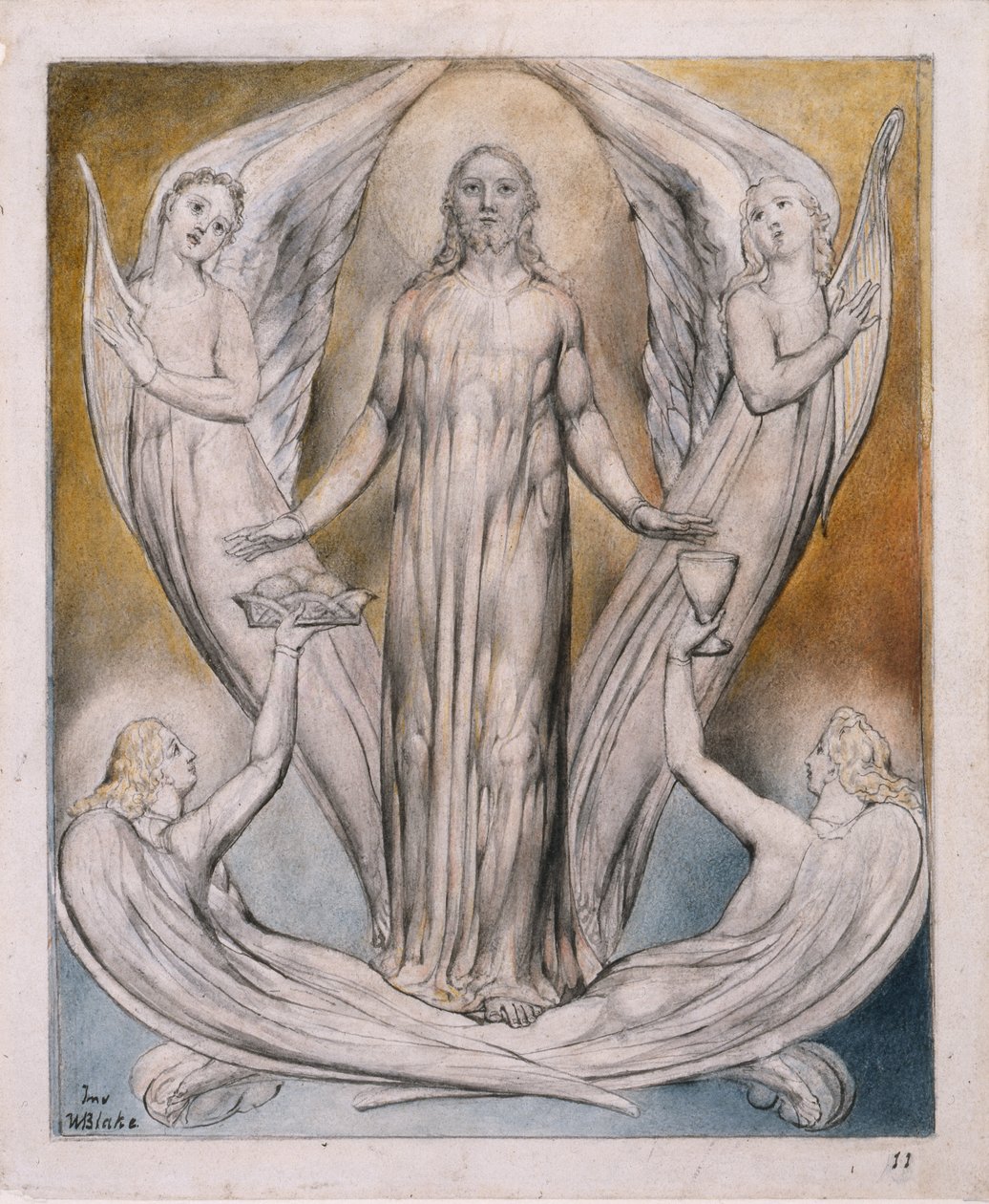Angels Serviceing to Christ, illustrasjon fra 
