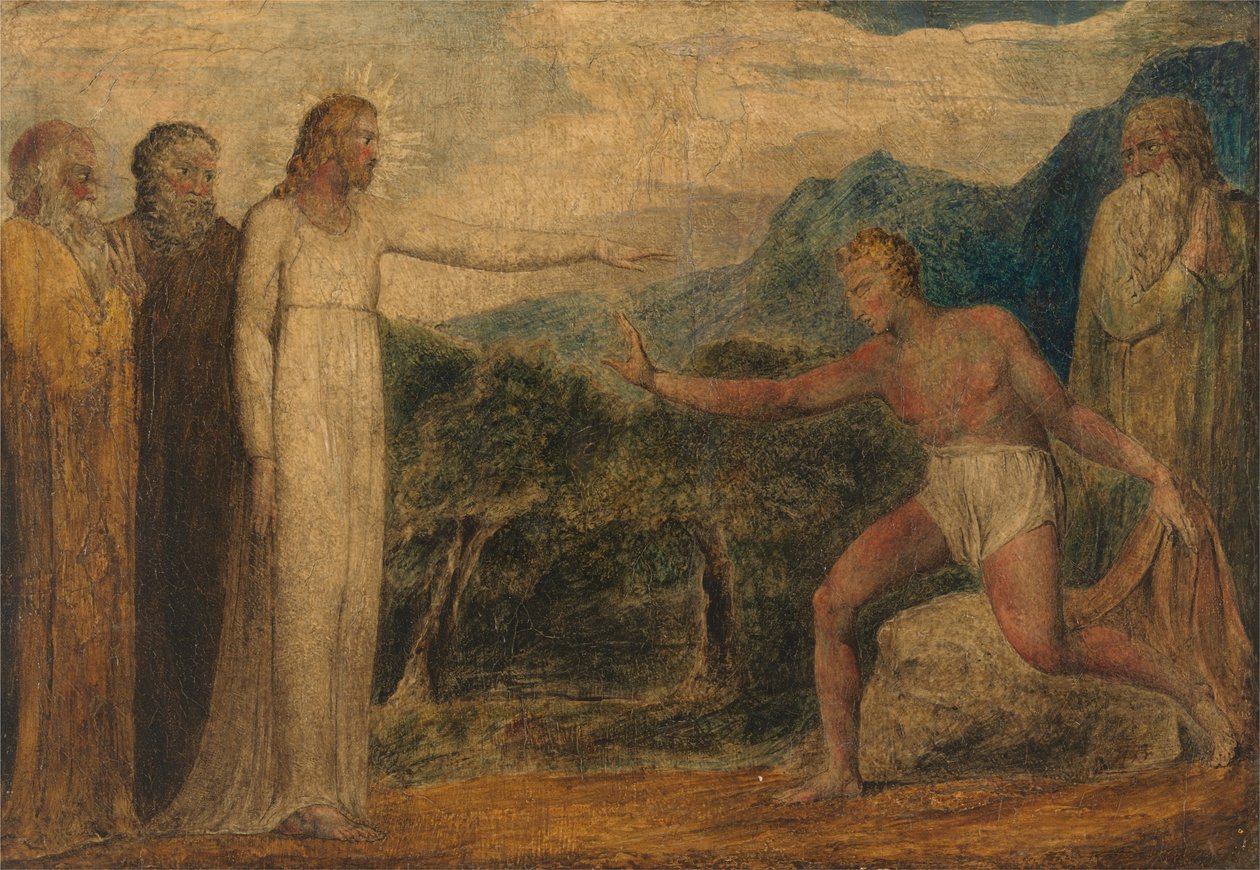 Kristus gir syn til Bartimeus av William Blake