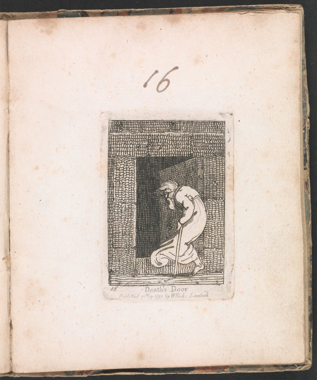 Deaths Door, plate 16 fra For Children. The Gates of Paradise, 1793 av William Blake