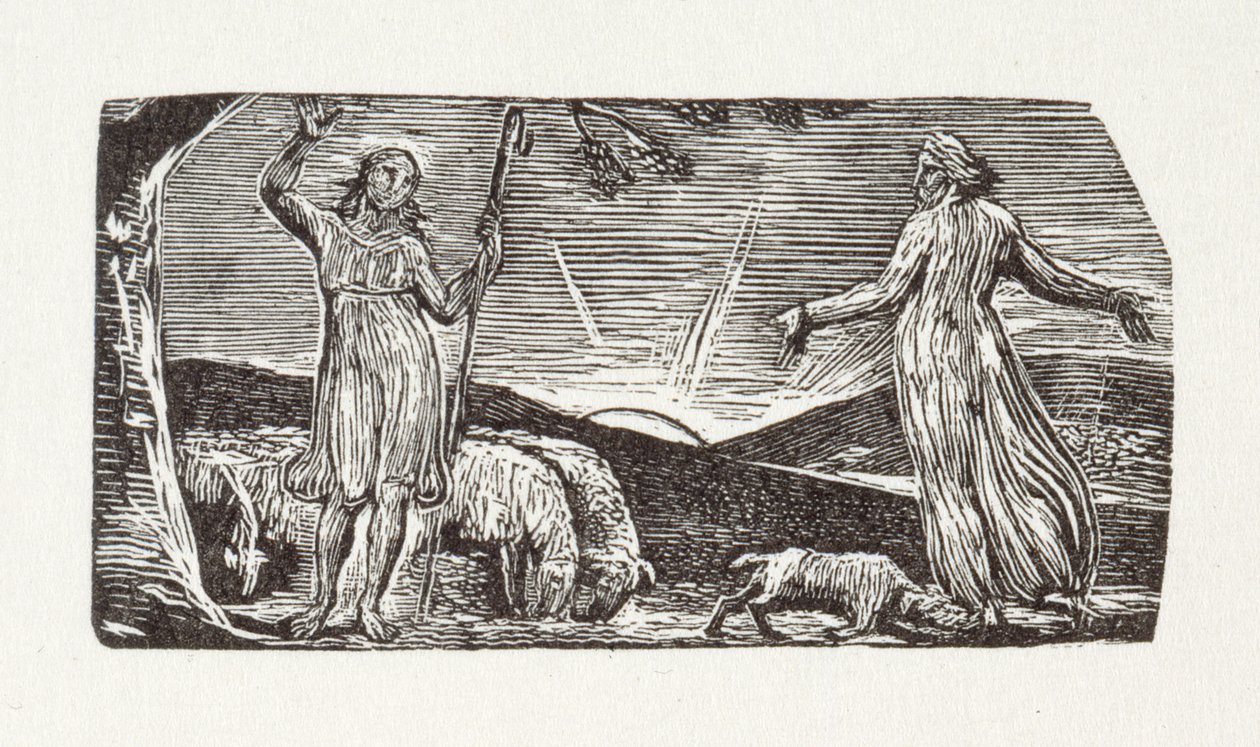 Hver skapning, Thenot, til sin oppgave er født, 1821 (tregravering) av William Blake