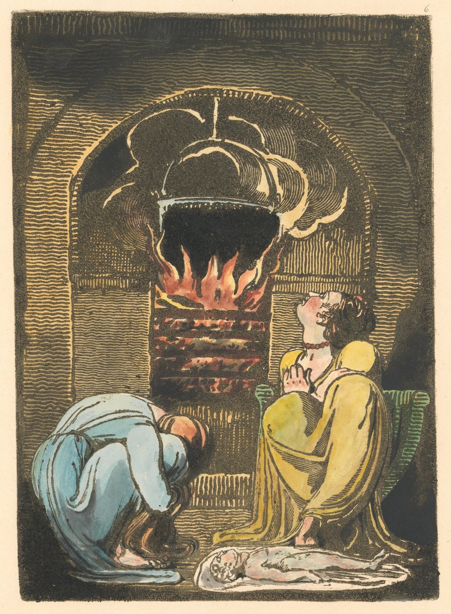 Europa. En profeti, plate 8 (Bentley 9) av William Blake