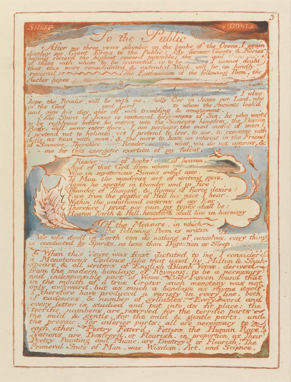 Jerusalem, plate 3, til publikum .... av William Blake