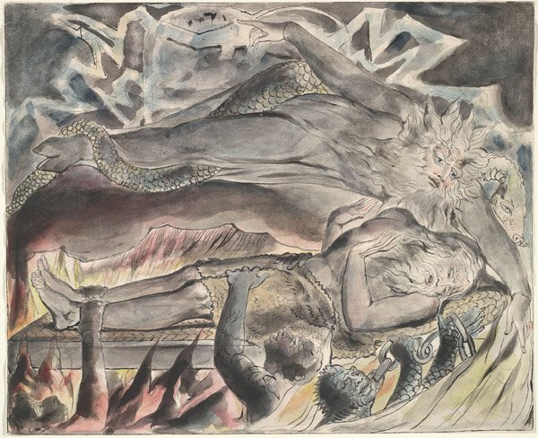 Jobs Evil Dreams av William Blake