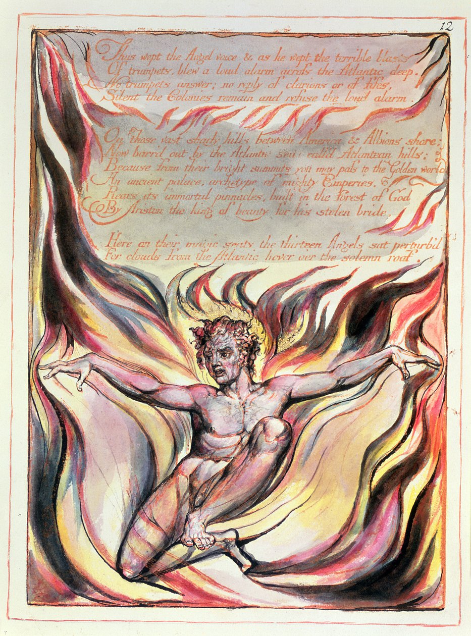 P.127-1950 Pt.12 Orc springer opp, innhyllet i revolusjonens flammer, plate 10 fra 