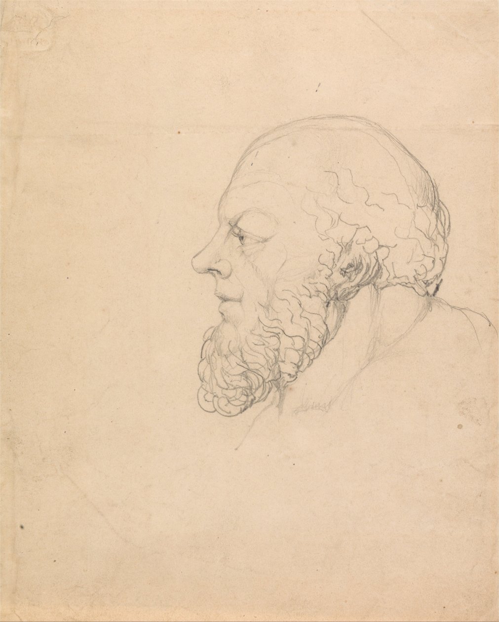 Sokrates, et visjonært hode av William Blake