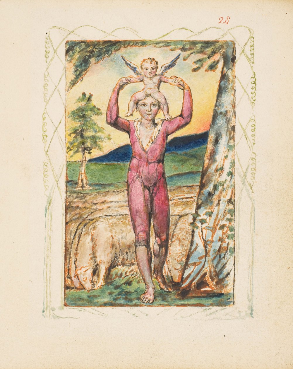 Songs of Experience: Frontispice, ca. 1825 av William Blake