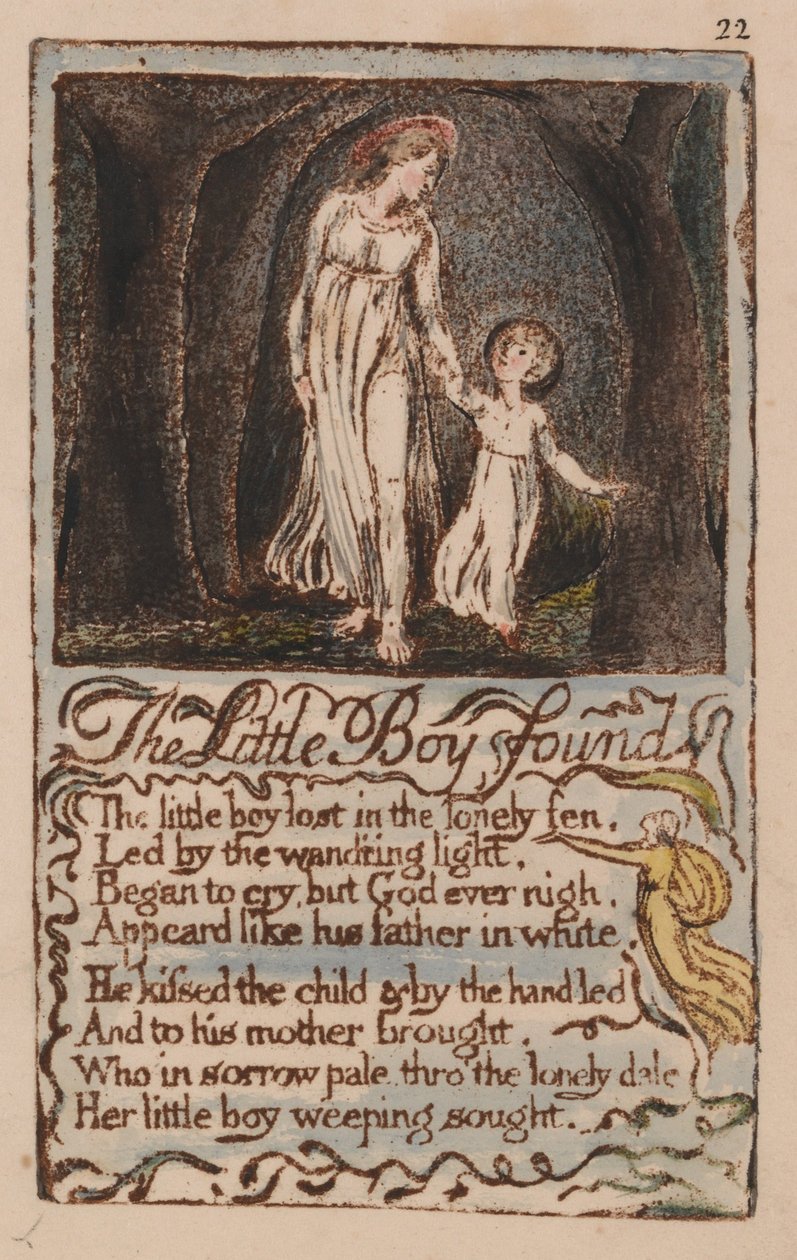 Songs of Innocence and of Experience, plate 22, av William Blake