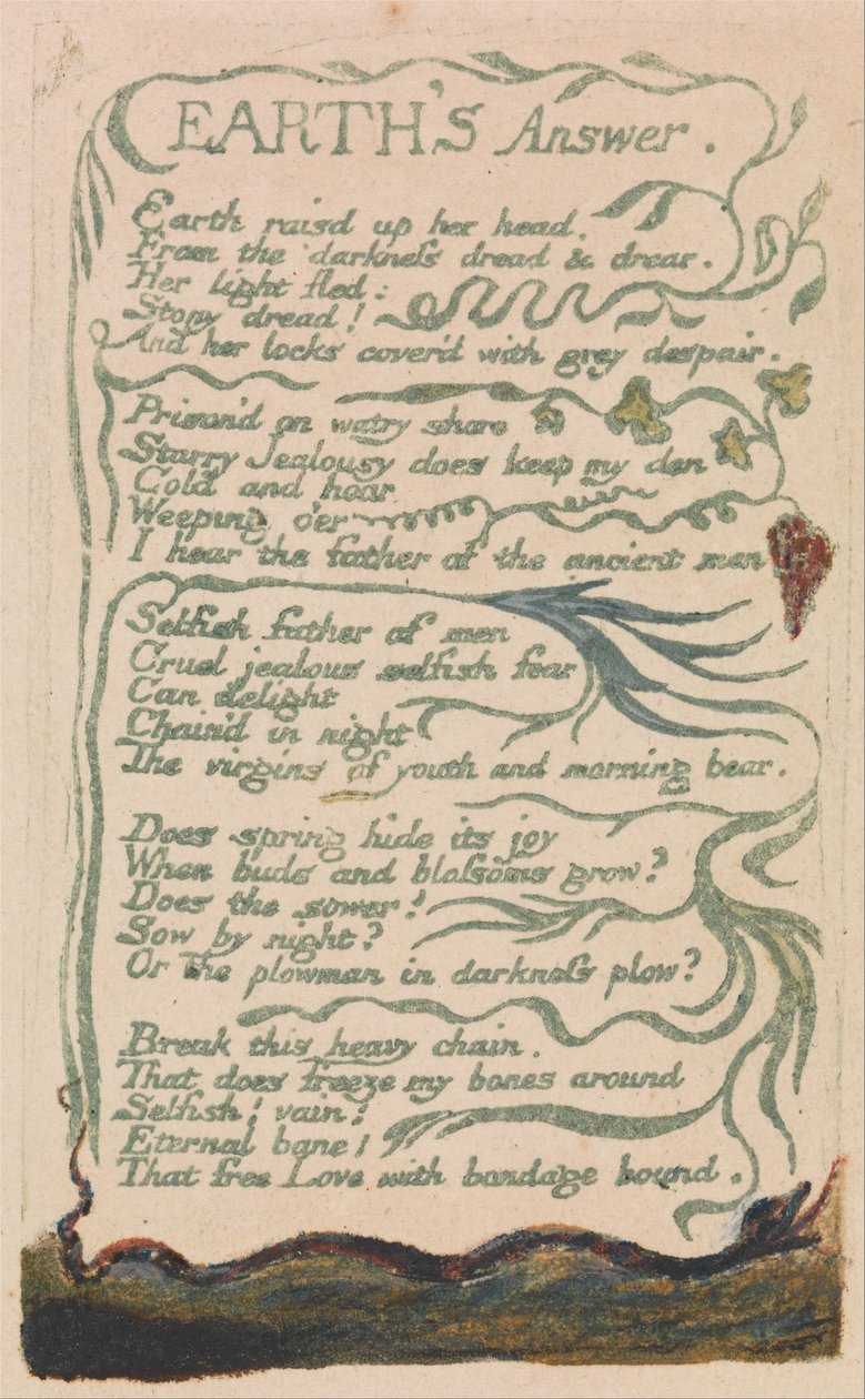 Songs of Innocence and of Experience, plate 35, av William Blake