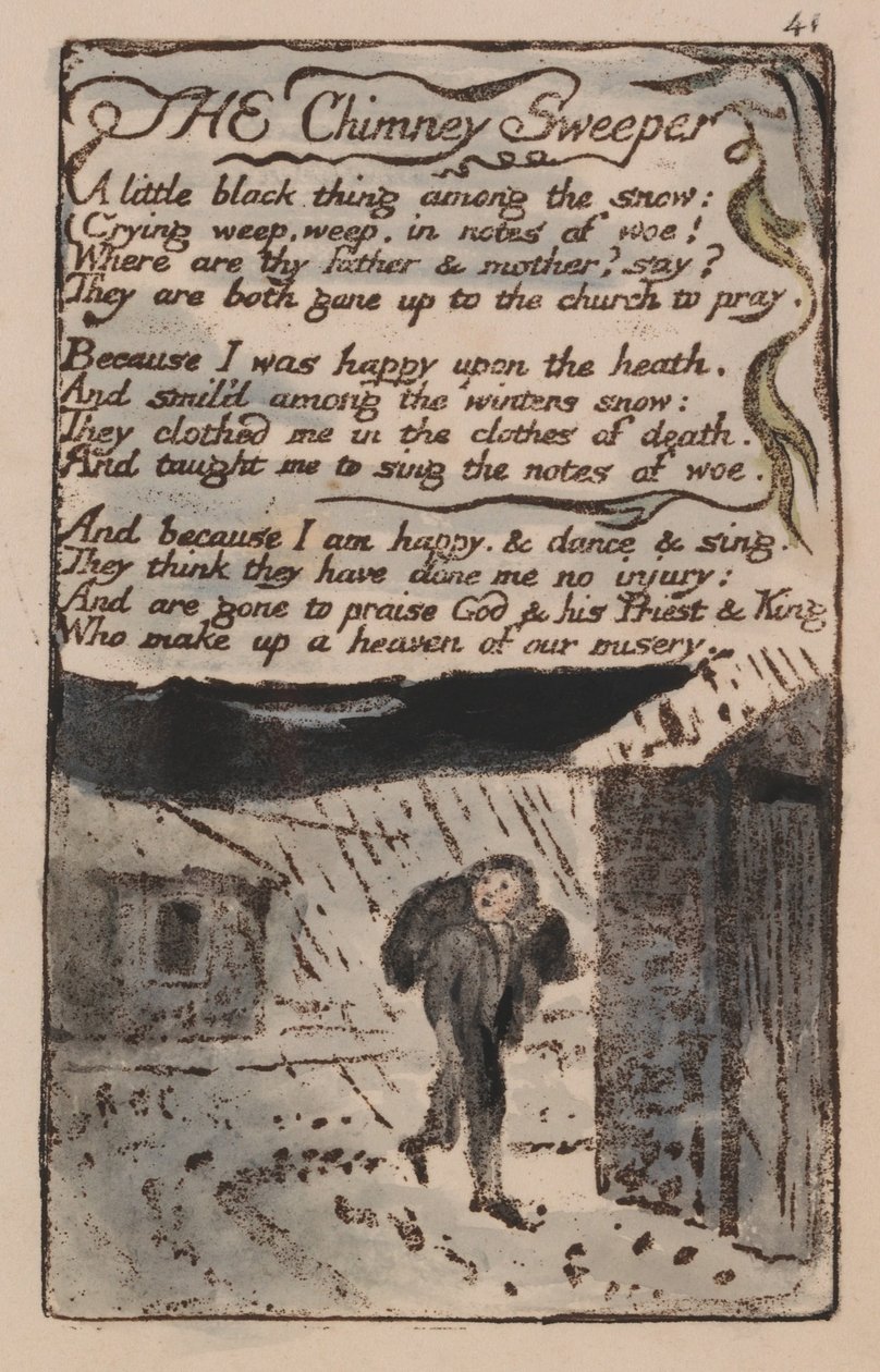Songs of Innocence and of Experience, plate 41, av William Blake