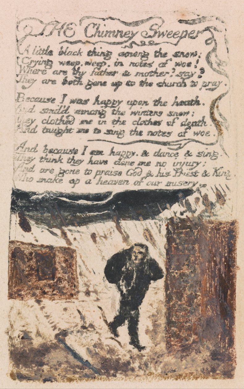 Songs of Innocence and of Experience, Plate 45, The Chimney Sweeper (Bentley 37) av William Blake