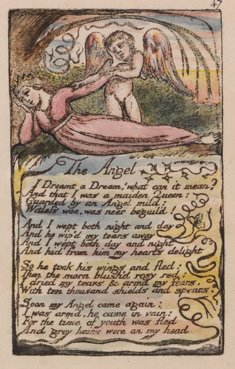 Songs of Innocence and of Experience, Plate 47, The Angel (Bentley 41) av William Blake