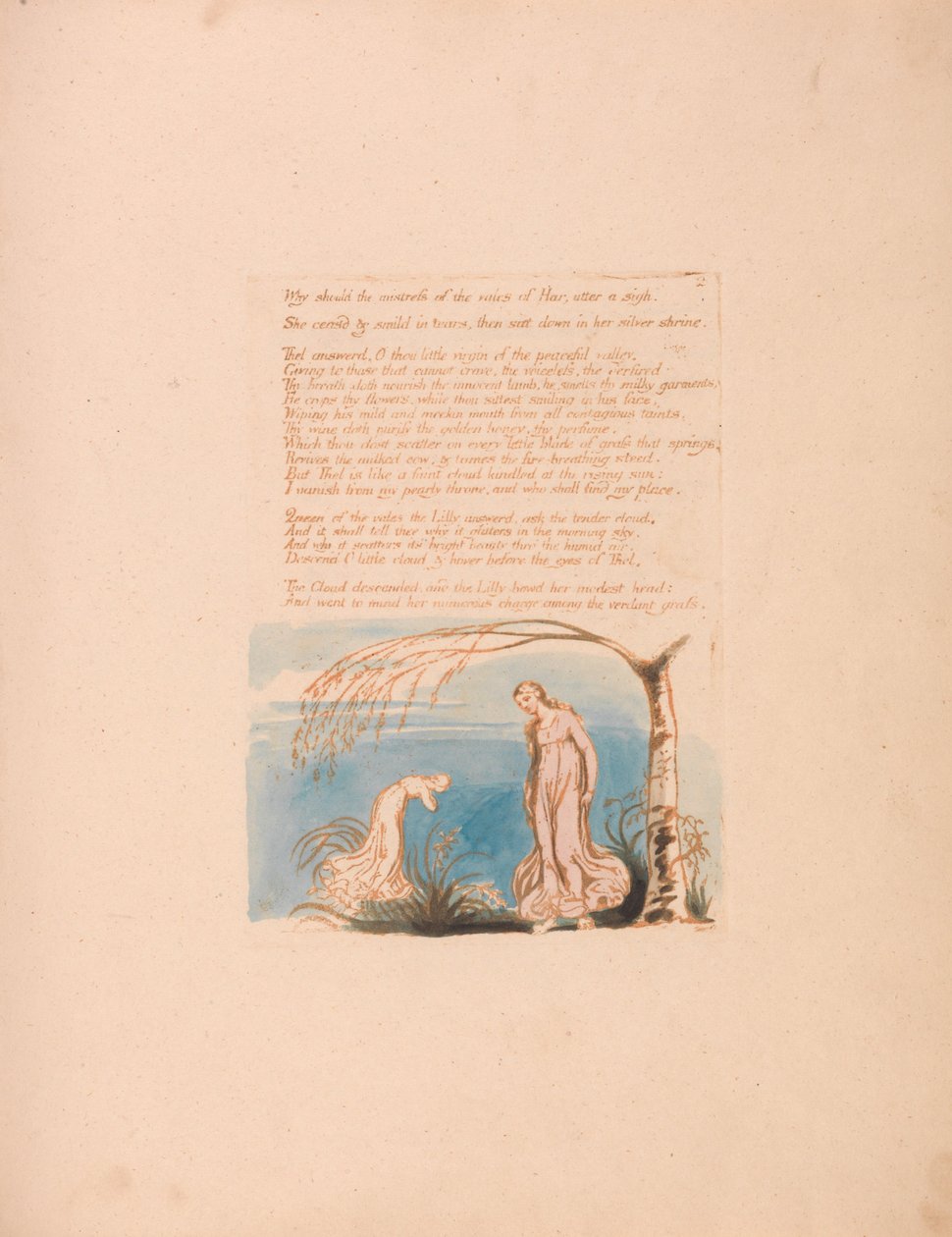 The Book of Thel, Plate 4, Why should the elskerinne. . . . av William Blake