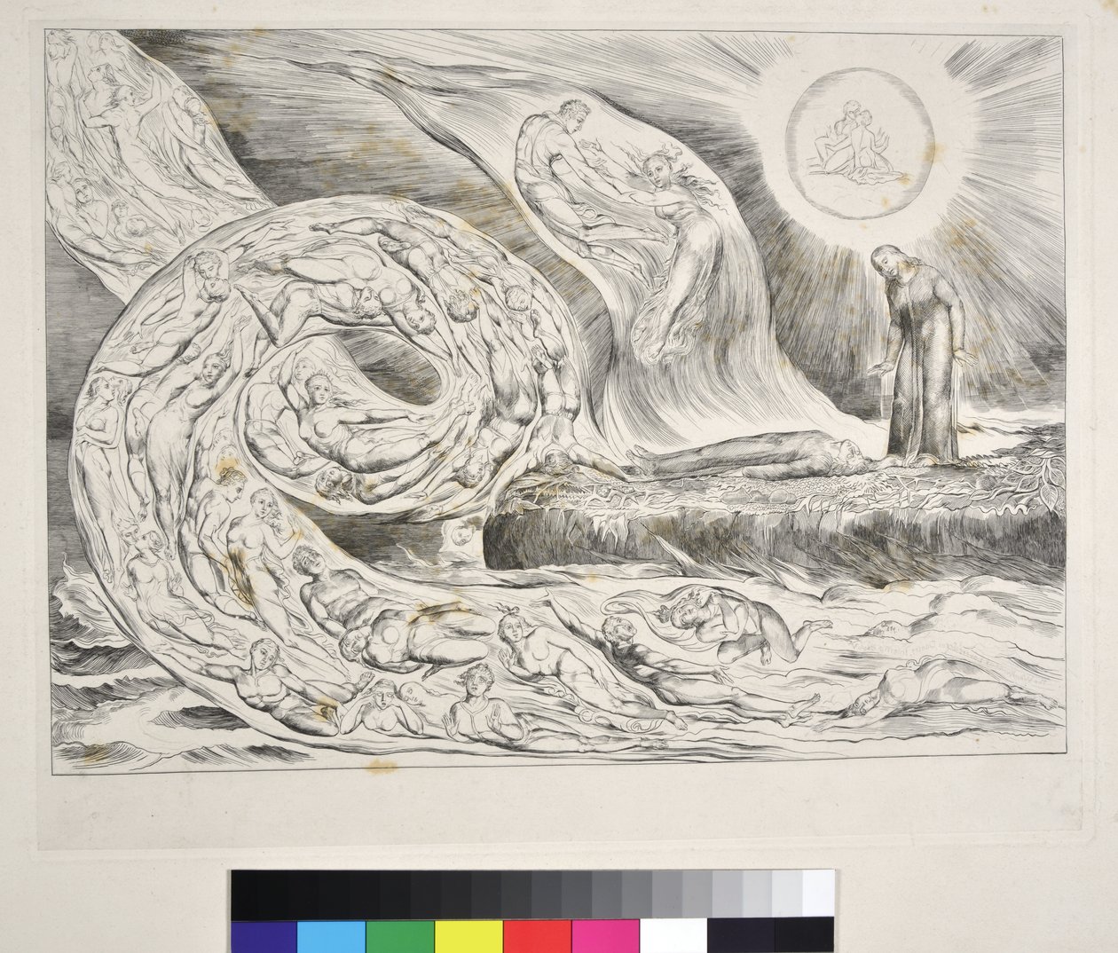 The Circle of the Lustful: Paolo og Francesca Inferno V, illustrasjon til 