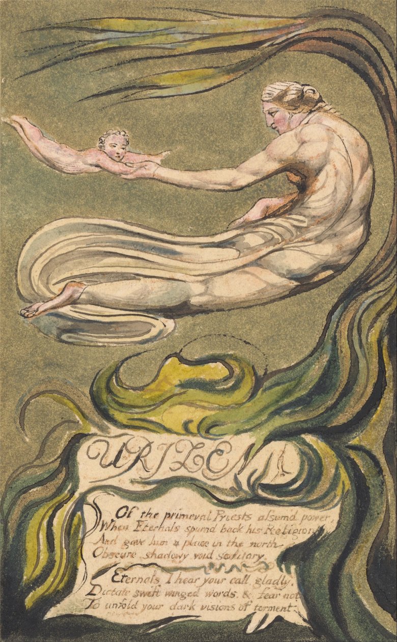 The First Book of Urizen, Plate 2 (b), Preludium (Bentley 2b) av William Blake
