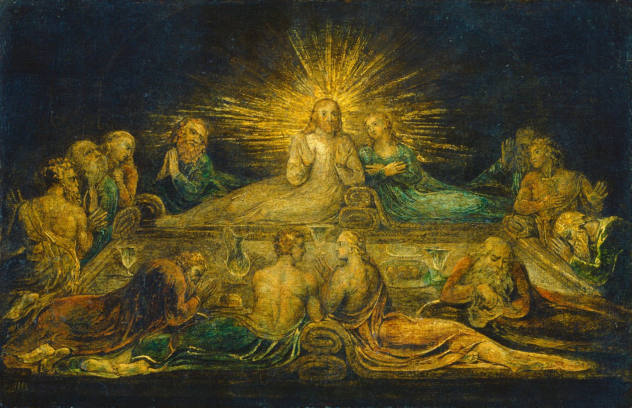 The Last Supper, 1799 (tempera på lerret) av William Blake