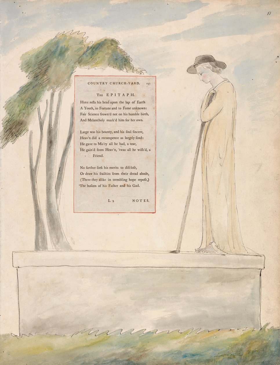 Diktene til Thomas Gray, design 115 av William Blake