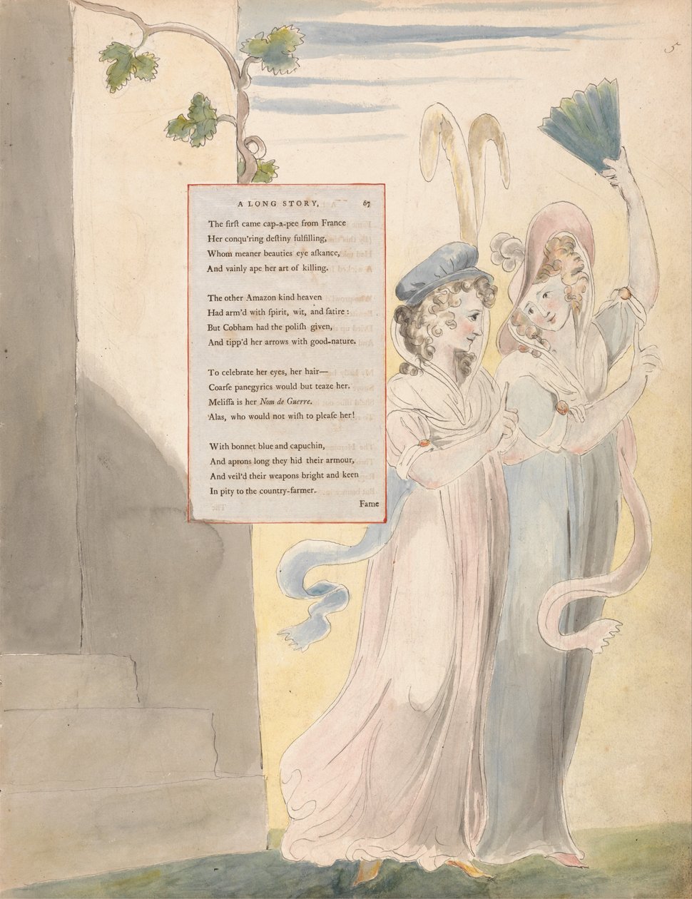 Diktene til Thomas Gray, Design 27, A Long Story. av William Blake