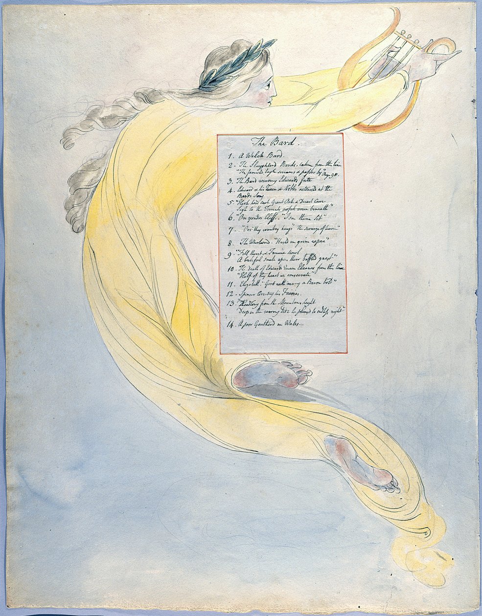 The Poems of Thomas Gray, Design 52 The Progress of Poesy av William Blake