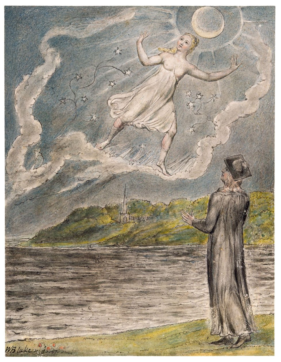 Den vandrende måne av William Blake