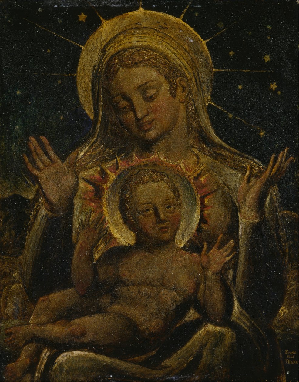 Jomfru og barn av William Blake