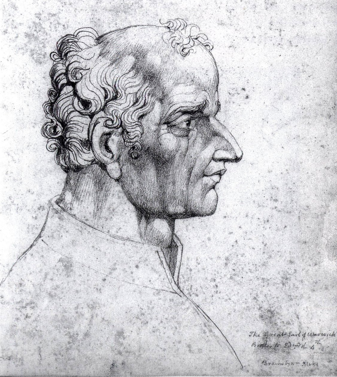 Visjonær sjef for The Great Earl of Warwick Richard Neville av William Blake